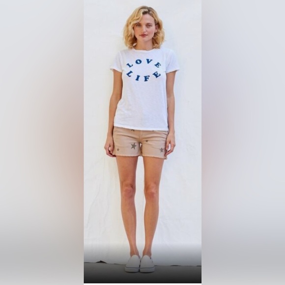 SUNDRY Love Life Tee Shirt / Size 2-medium - Picture 1 of 4